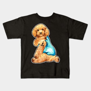 Funny Dog Poodle I Love Mom Tattoo Gift T-ShirtFunny Dog Poodle I Love Mom Tattoo Gift T-Shirt Kids T-Shirt